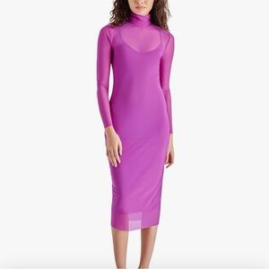 Steve Madden Magenta Vivienne Dress XS